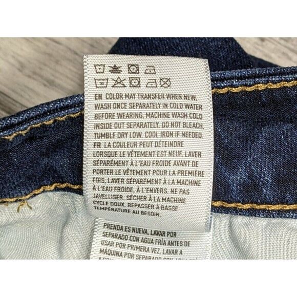 American Eagle Size 4 Regular Stretch Skinny Denim Blue Jeans Jeggings - Picture 8 of 13